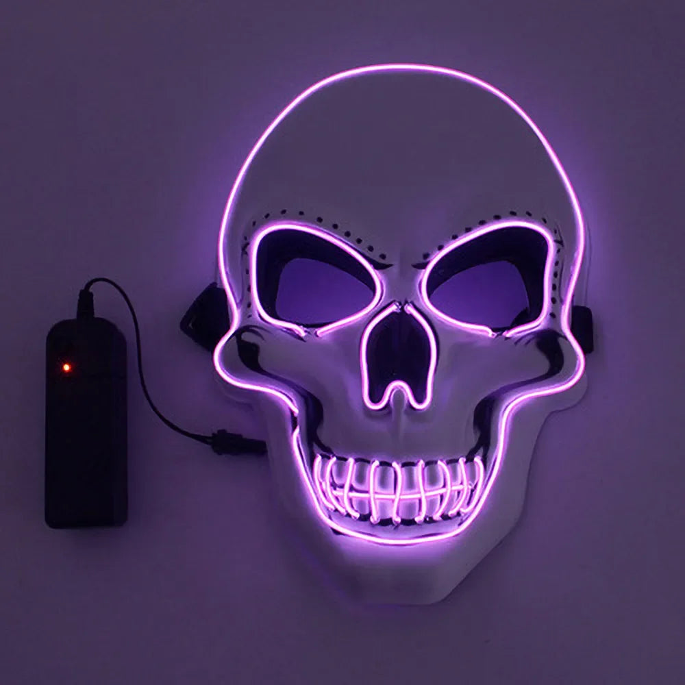 Light-Up Skull Halloween Mask – 3 Lighting Modes