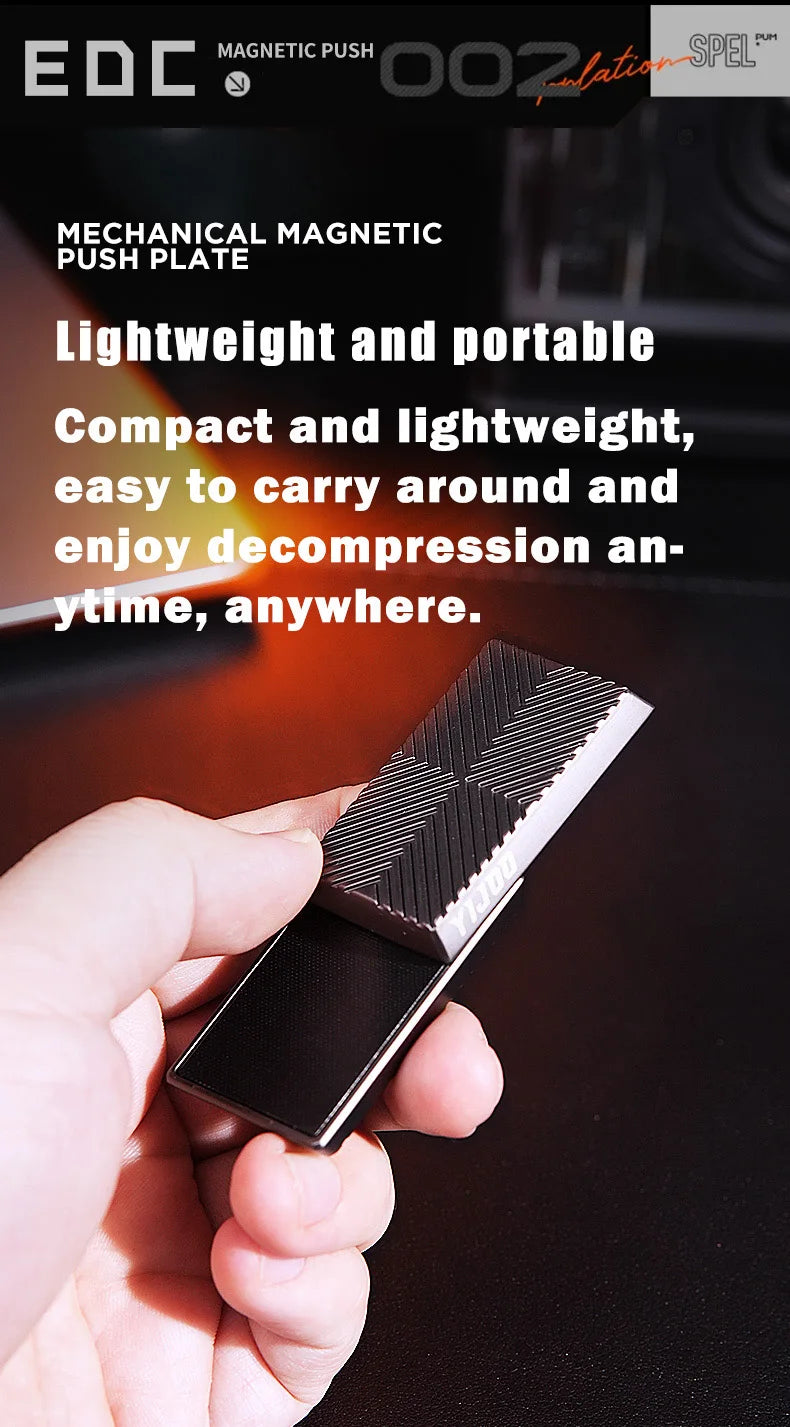 Fidget Unlimited Position Card Pushing Fingertip Gyroscope Adult Stress-Relieving Toy ADHD Tool EDC Metal Toy Kids' Gift