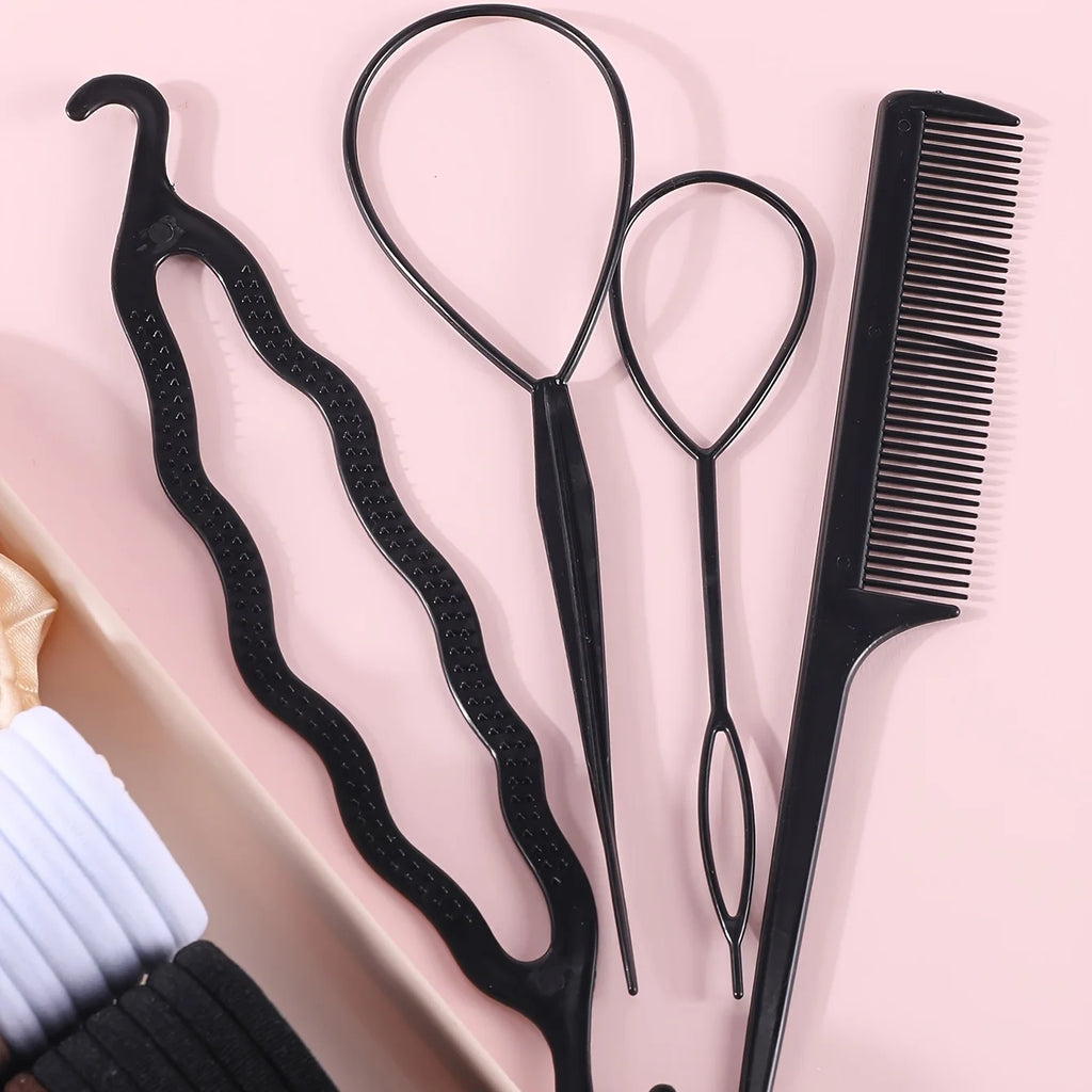 Hair Accessory Set – Scrunchies, Hair Ties & Styling Tools