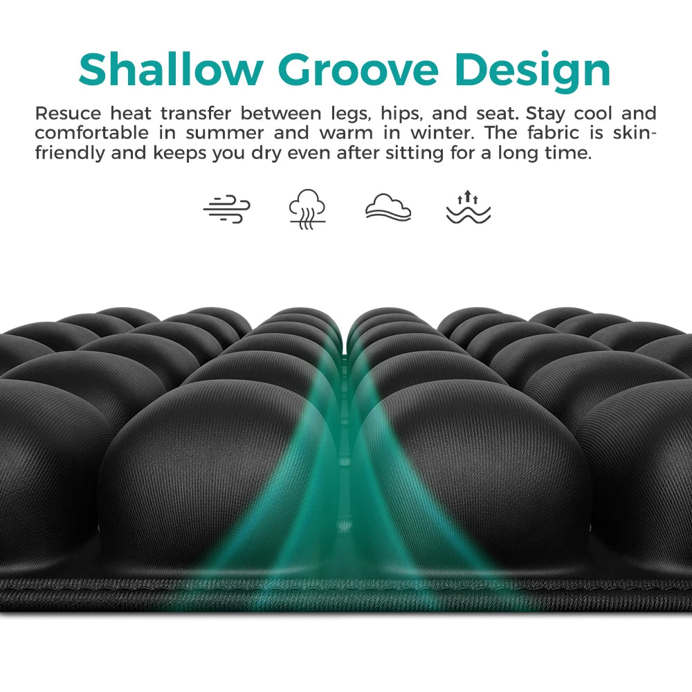 49-Cell Honeycomb Air Seat Cushion – Breathable Pressure Relief for Office, Home & Outdoor Use