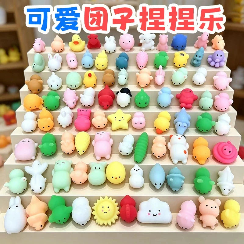 Mini Animal Squeeze Fidgets – Random 5–50 Piece Packs