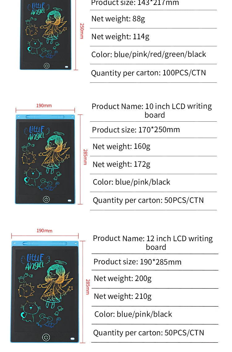 Color LCD Drawing & Writing Tablet with Stylus