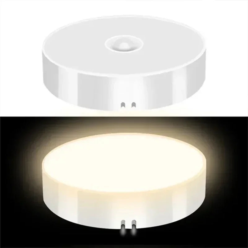 Motion Sensor Lights Indoor Stair Light USB Charging Cupboard Lamp Warm/Cool White,Nightlight for Closet,Hallway,Kitchen,Cabinet