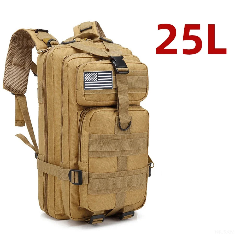 Tactical Backpack with MOLLE Webbing – 25L or 50L