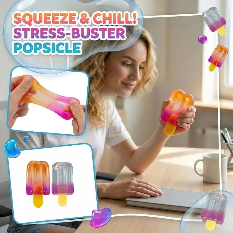 Ice Pop Squishy Squeeze Toy – 1 or 2 Pieces