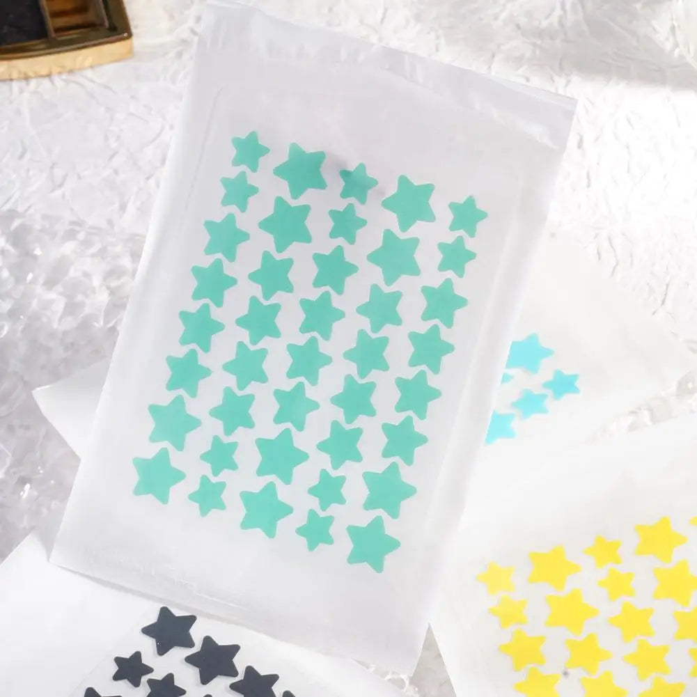 Star Acne Patches – Yellow Star-Shaped Hydrocolloid Pimple Dots, 40 Count, All Skin Types