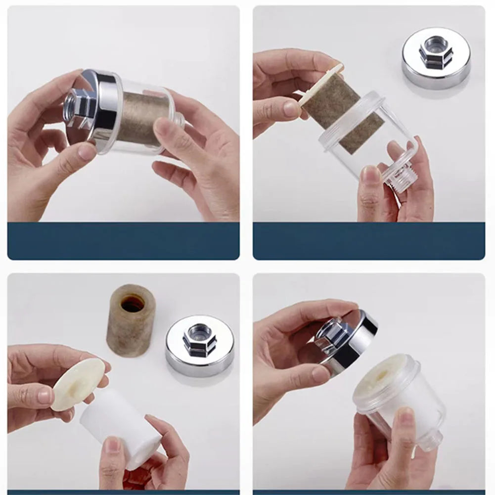 Transparent Shower Water Filter & PP Cartridge Bundles