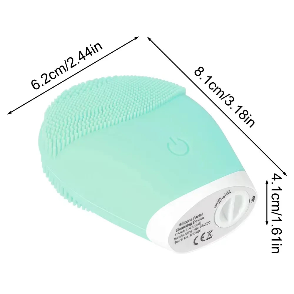 Electric Silicone Facial Cleansing Brush