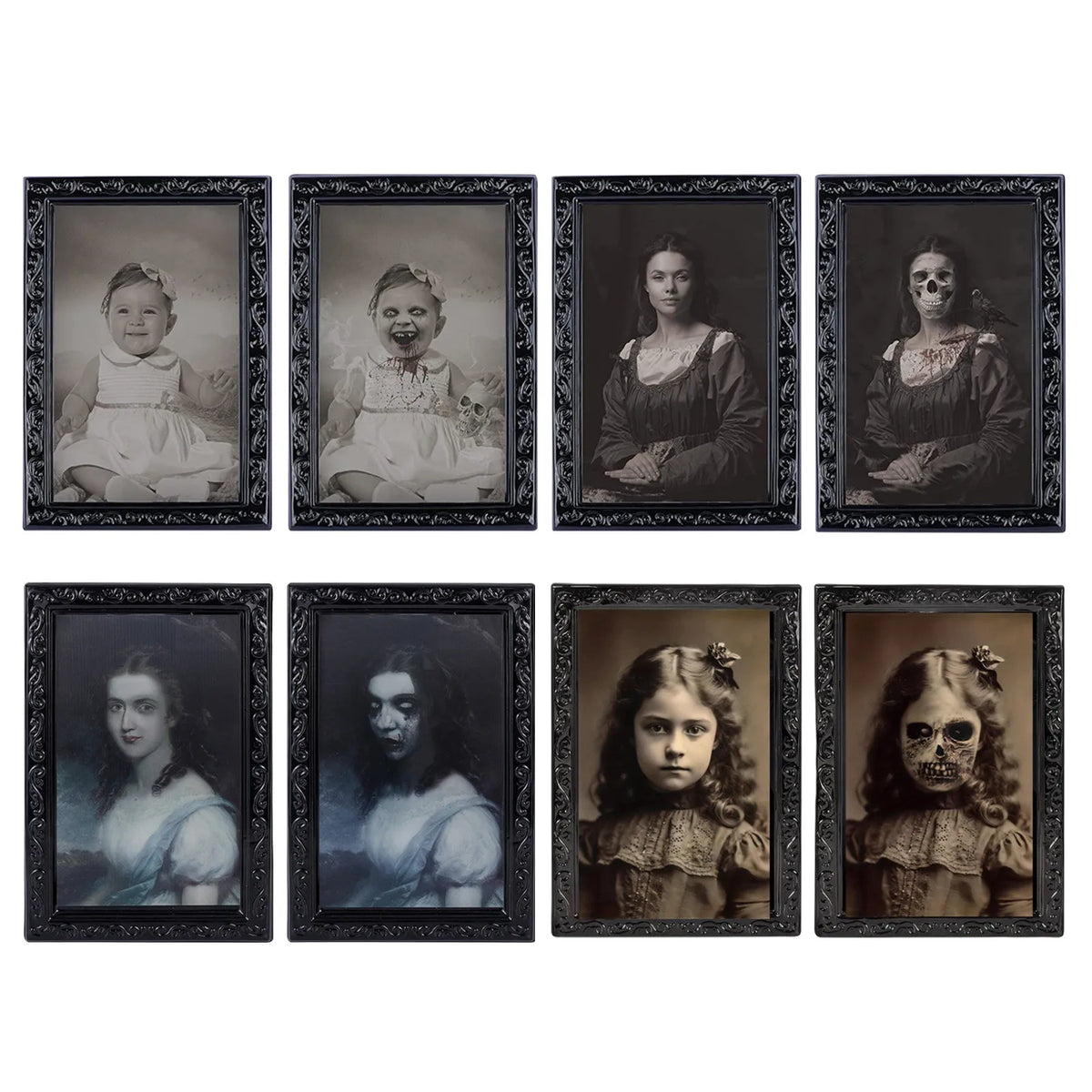 Halloween Face-Changing Portrait Decoration