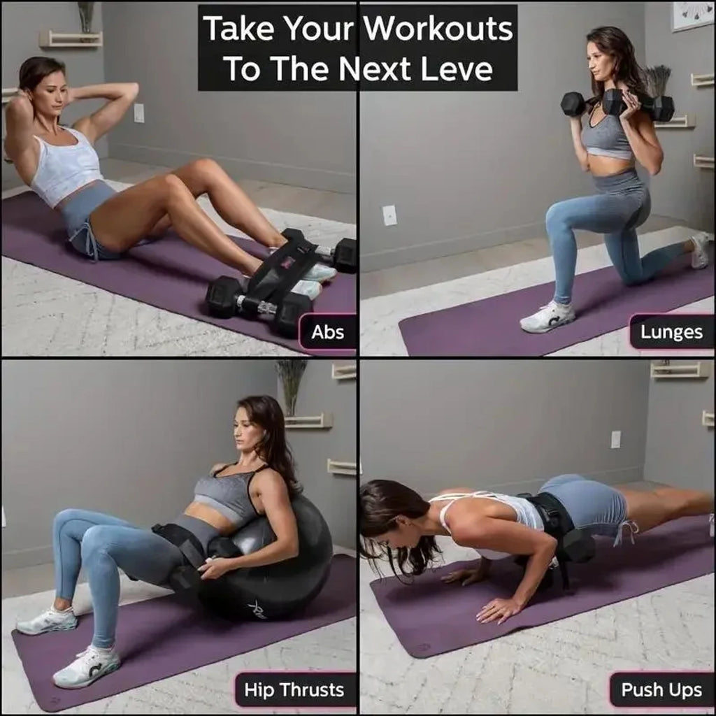 Adjustable Hip Bridge Belt for Dumbbell Workouts
