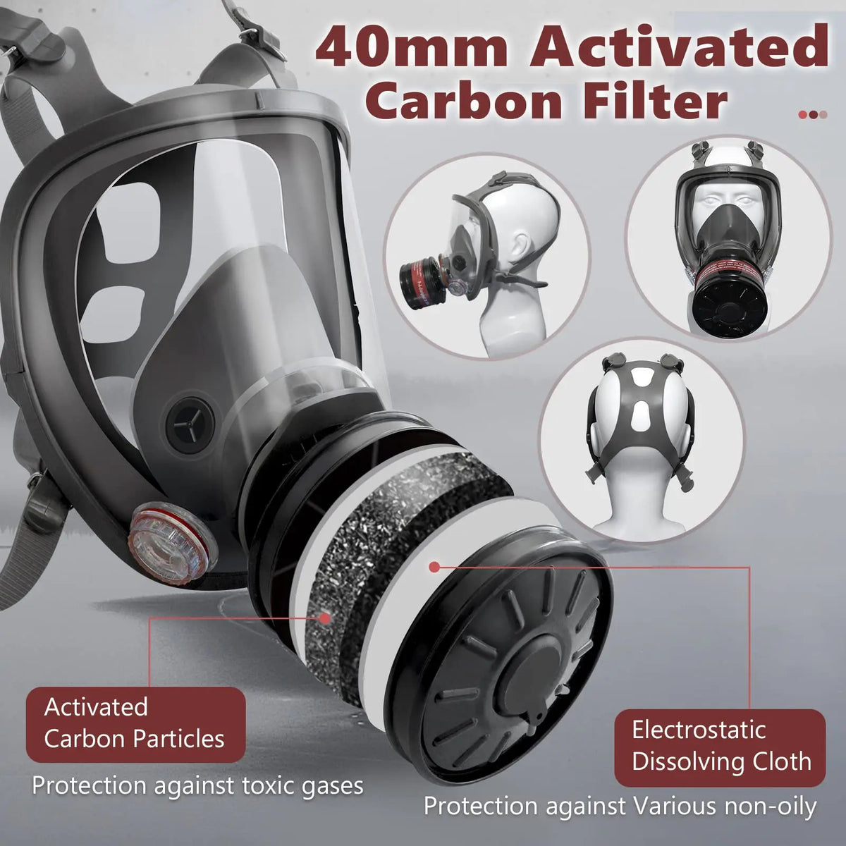 6803 Full-Face Respirator Mask Kit