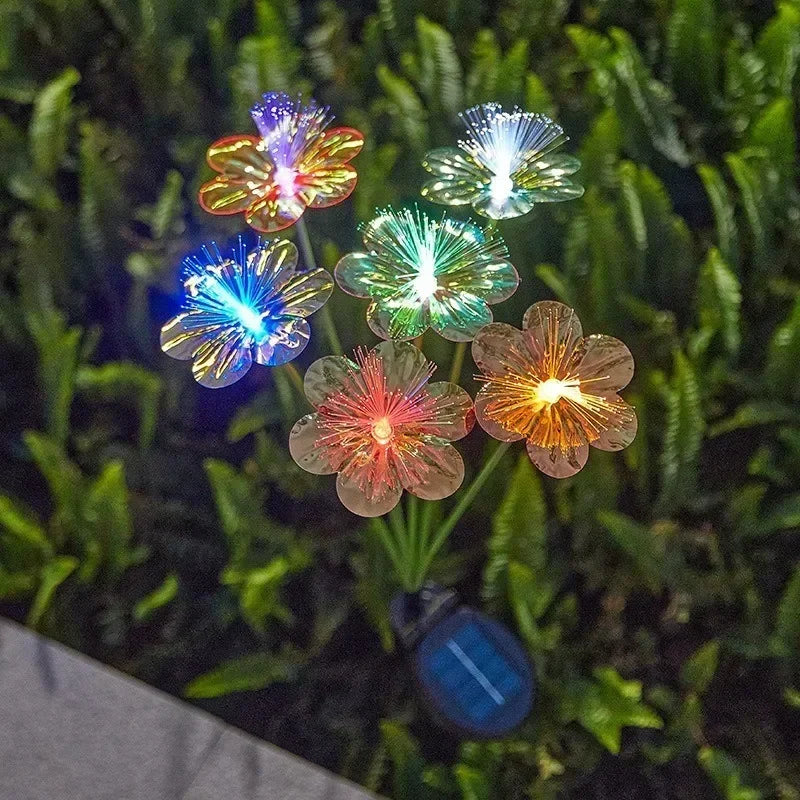Solar Butterfly Fiber Optic Flower LED Lights – Outdoor Lawn Lamp for Garden, Wedding, Yard & Patio Décor