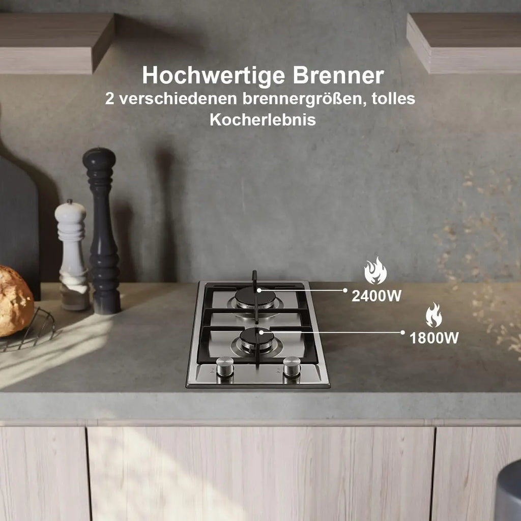 TopStrong 2-Burner Gas Cooktop – EU Model