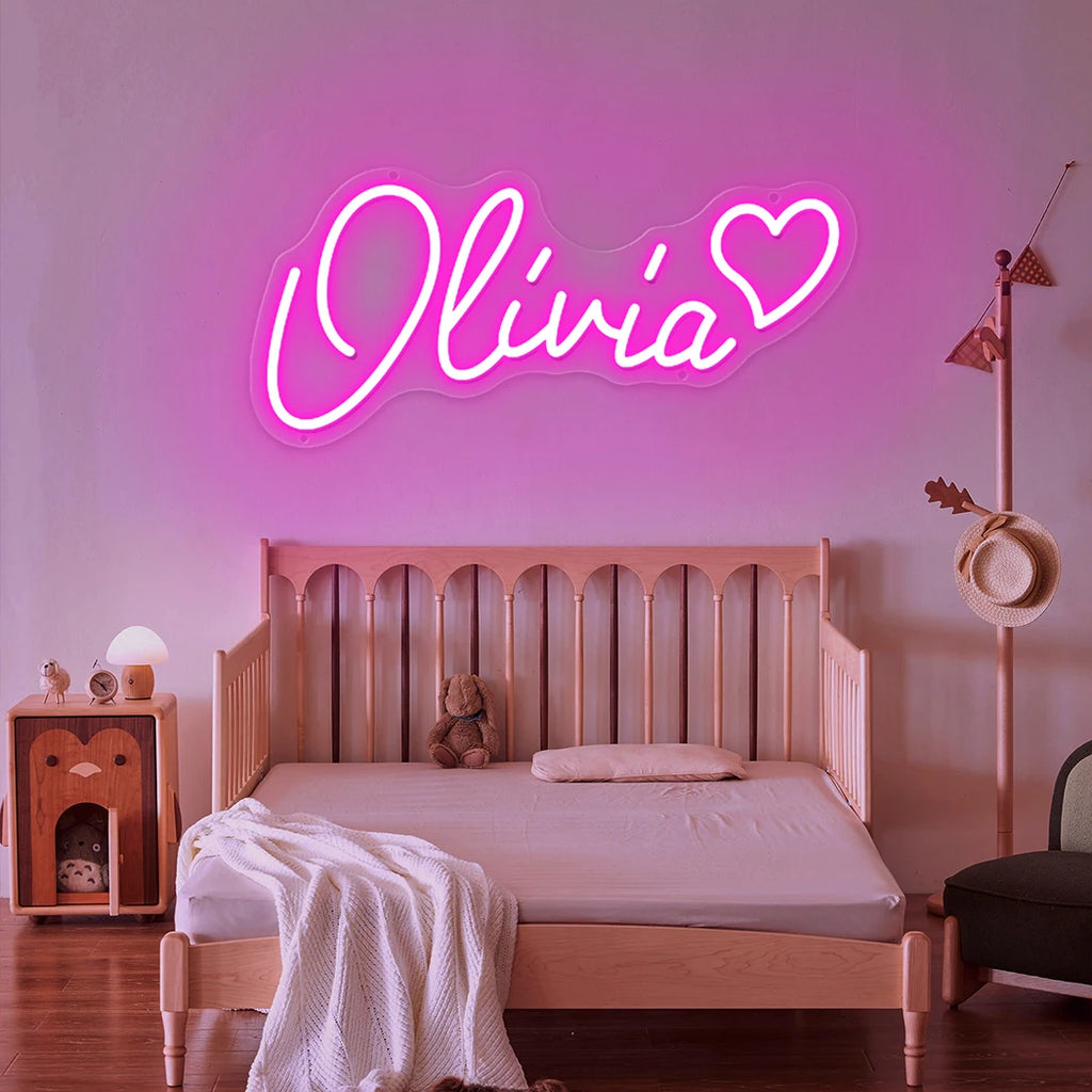Personalized LED Neon-Style Name Sign – USB Powered