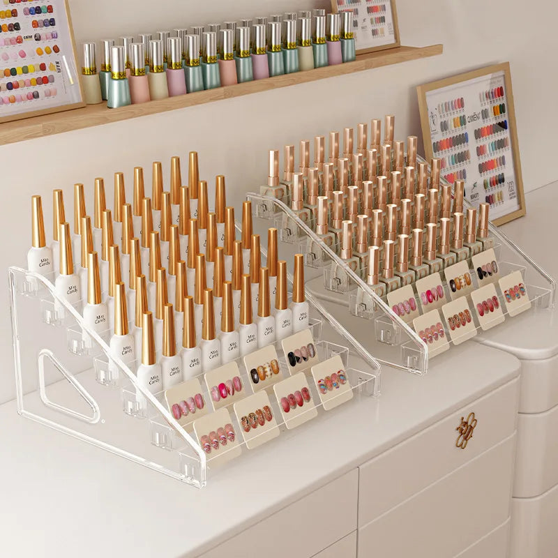 Tiered Nail Polish Display Rack – 3–7 Tier Options