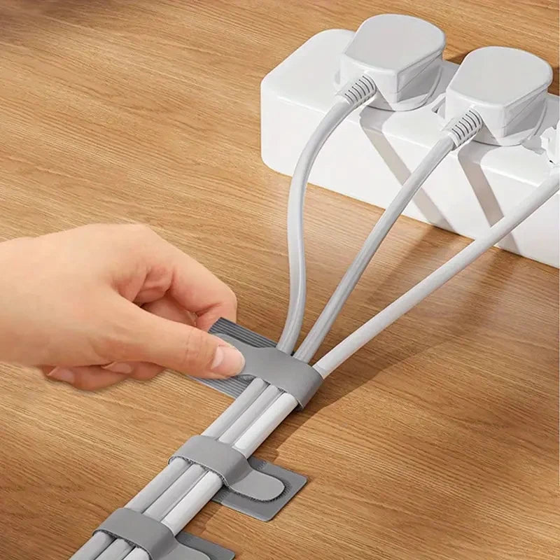 Reusable Cable Ties – Desk & Home Cord Organizer Straps for Clean Setup