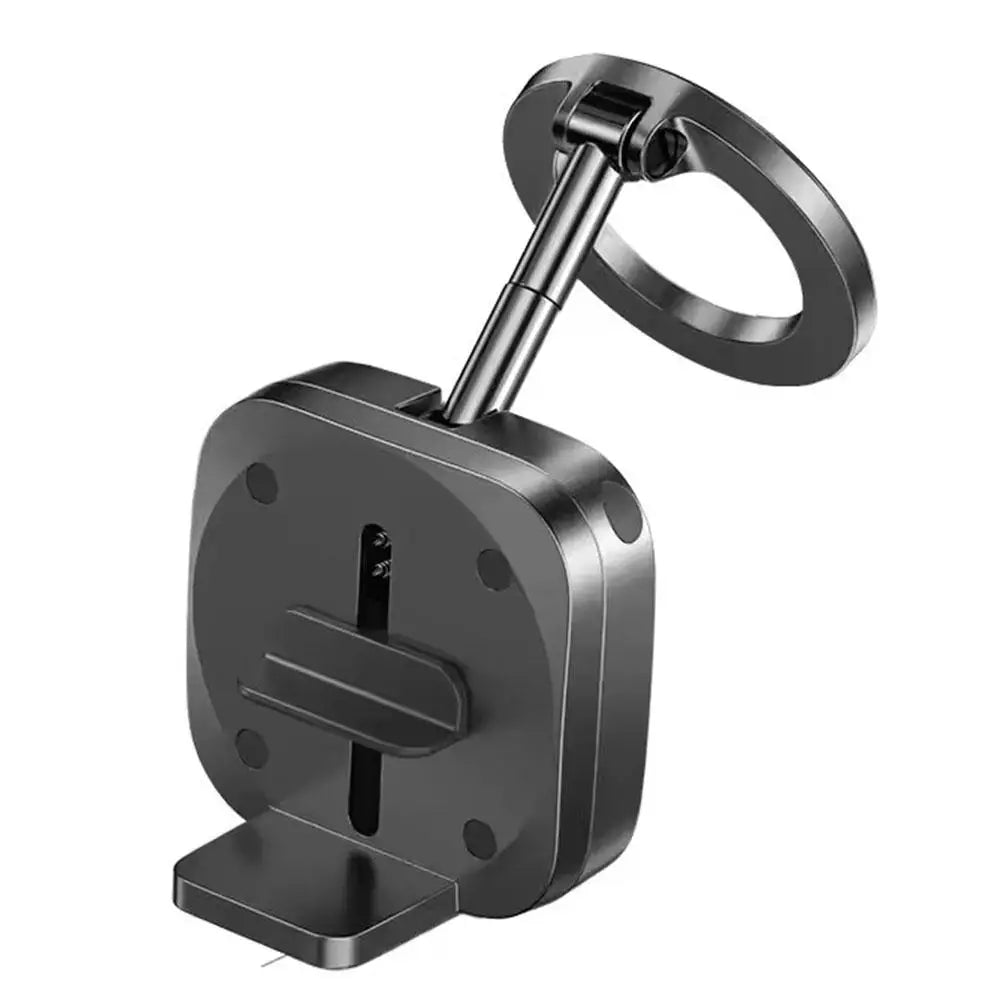Magnetic Travel Phone Mount – Foldable Clip-On Holder with 360° Rotation