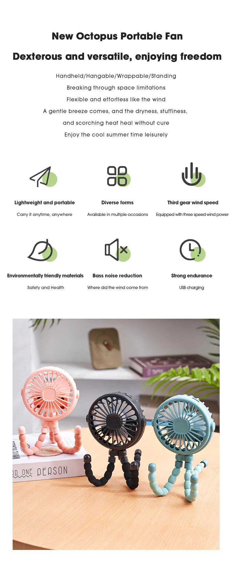 Portable USB Folding Mini Fan