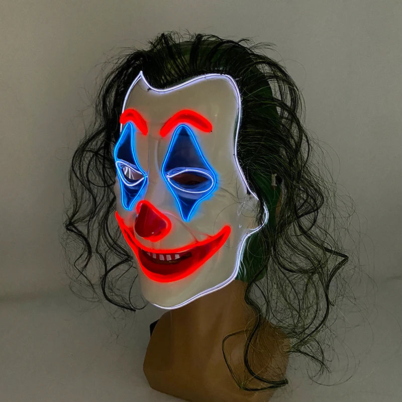 EL Light-Up Halloween Mask – 3 Lighting Modes