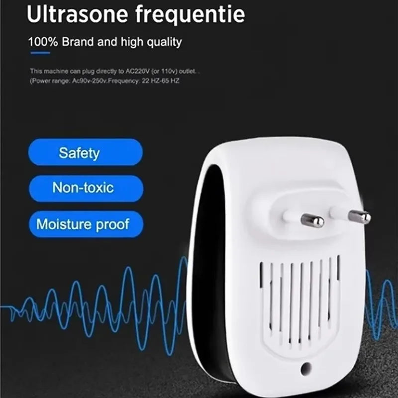 Leistungsstarker Ultraschall-Schädlingsvertreiber Sichere elektronische Insektenbekämpfung Wirksam gegen Mücken, Ratten, Kakerlaken & Haushaltsschädlinge