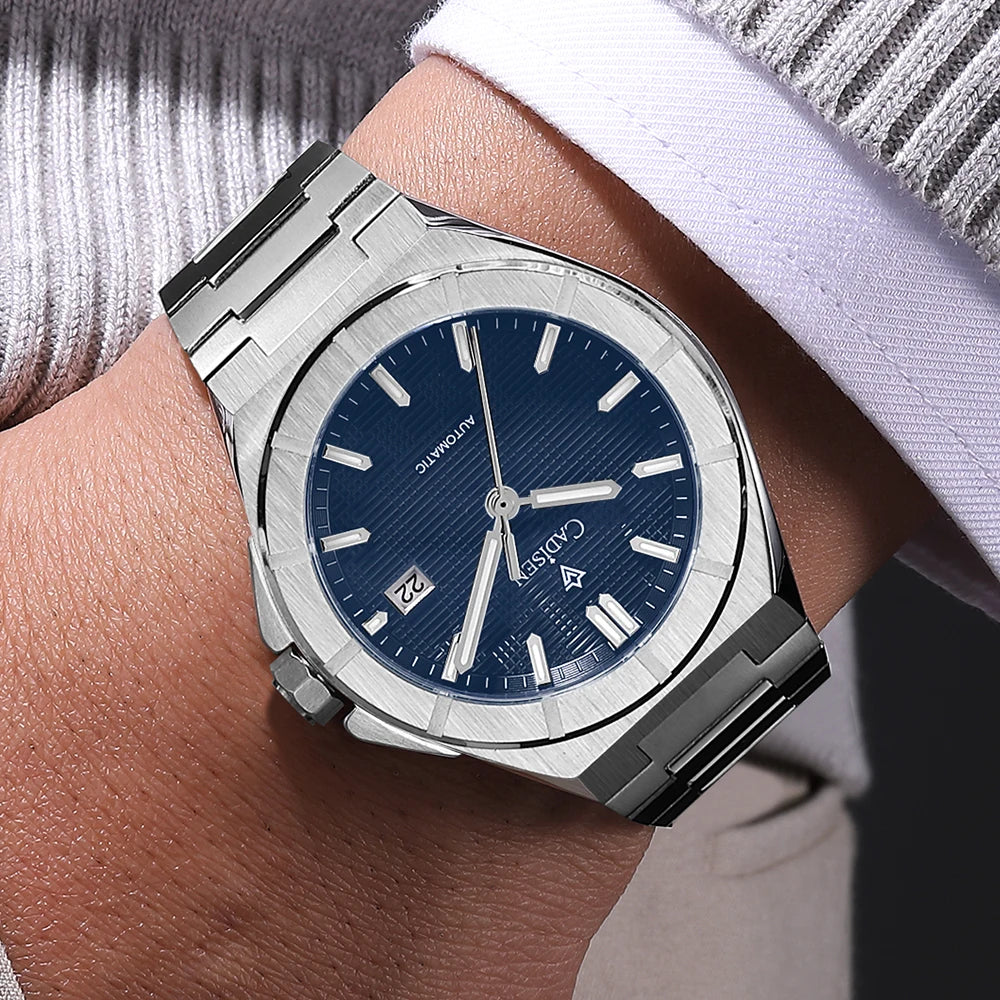 CADISEN C8242 Men’s Automatic Watch with Textured Dial