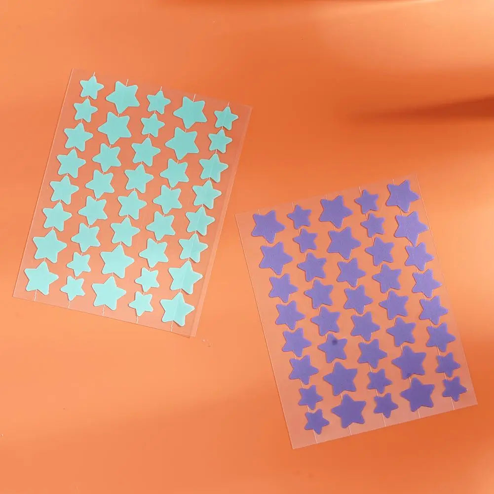 Star Acne Patches – Yellow Star-Shaped Hydrocolloid Pimple Dots, 40 Count, All Skin Types