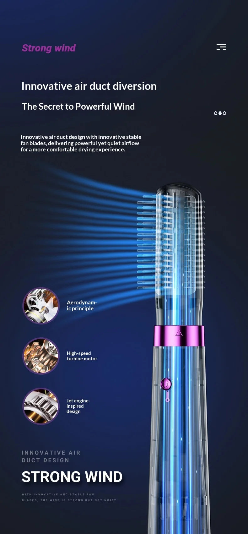 HOMEFISH Hair Dryer & Styler – EU Plug