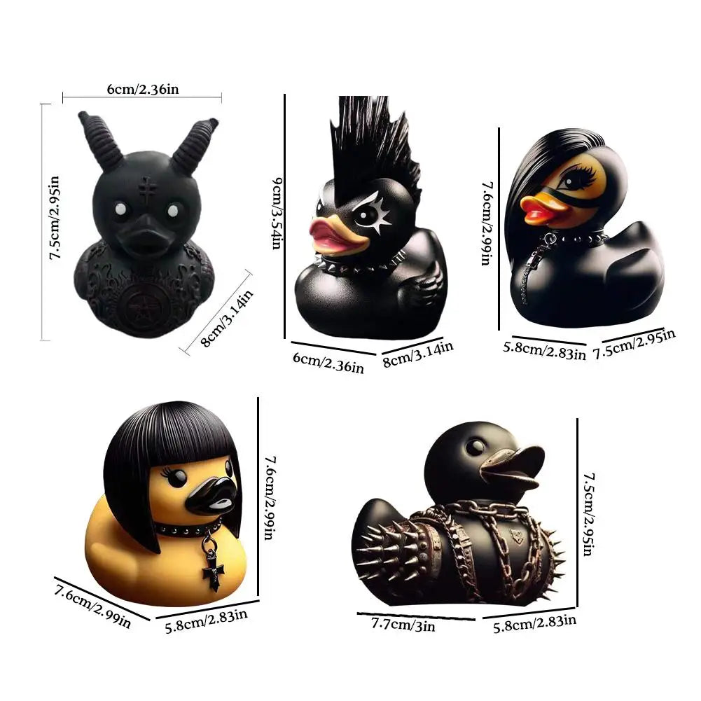 Duck Devil Duck Death Rock Duck Statue Car Styling Central Console Dashboard Auto Styling Decorative Home Desktop Decoration