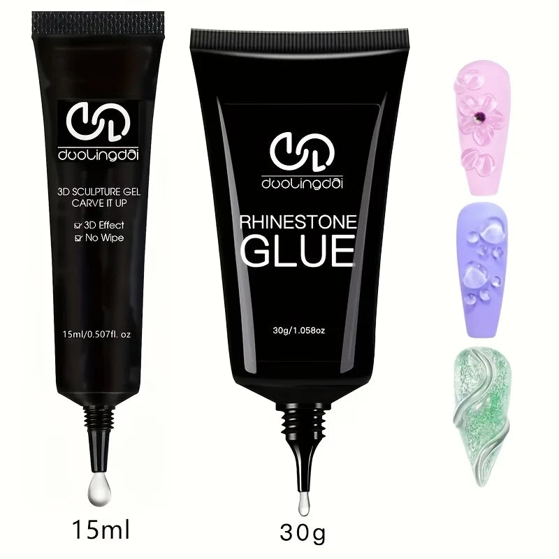 Unscented 3D Nail Art Gel - Ideal for Crafting Your Own Designs, Shaping, And Halloween Decor