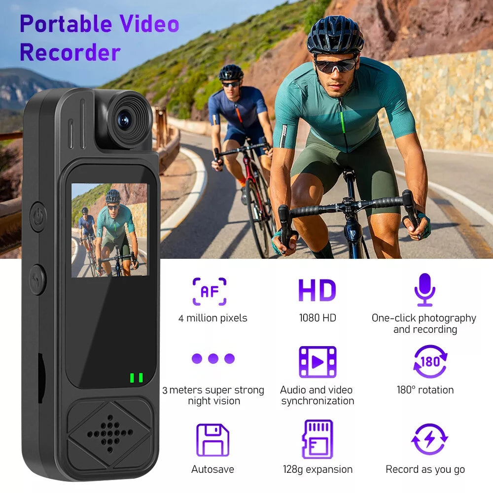 HD 1080P Camera 1.3inch Mini Action Camera Portable Small Digital Video Recorder Body Cam Infrared Night Vision Miniature Camcor