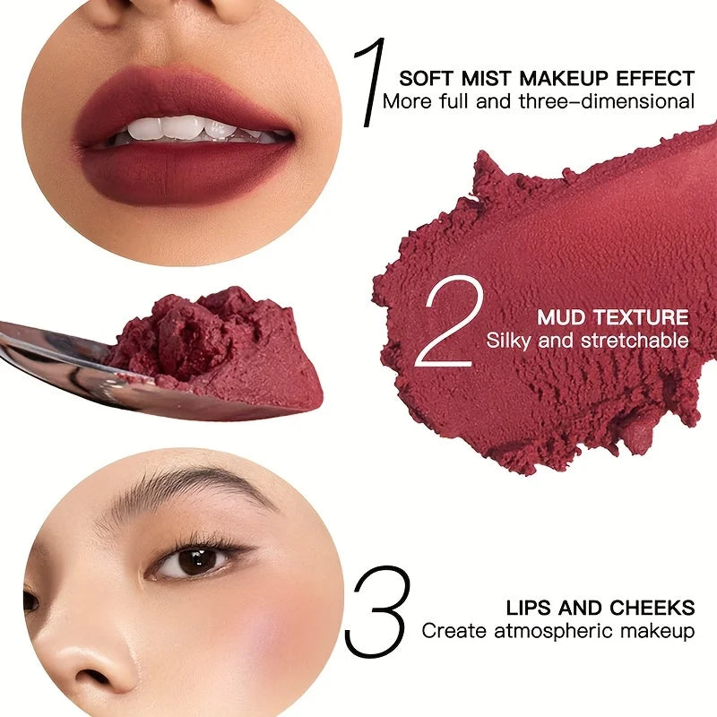 Matte Velvet Lip Gloss – Waterproof Long-Lasting Liquid Lipstick, 19 Shades, 2.7g