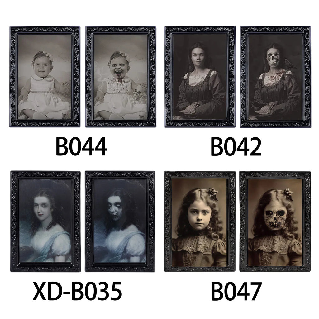 Halloween Face-Changing Portrait Decoration