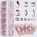 Nail Art Pearl-Look Beads & Rhinestones – Assorted Box Options