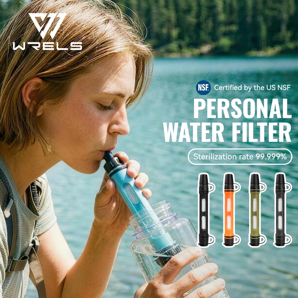 Portable Personal Water Filter Straw for Camping & Hiking