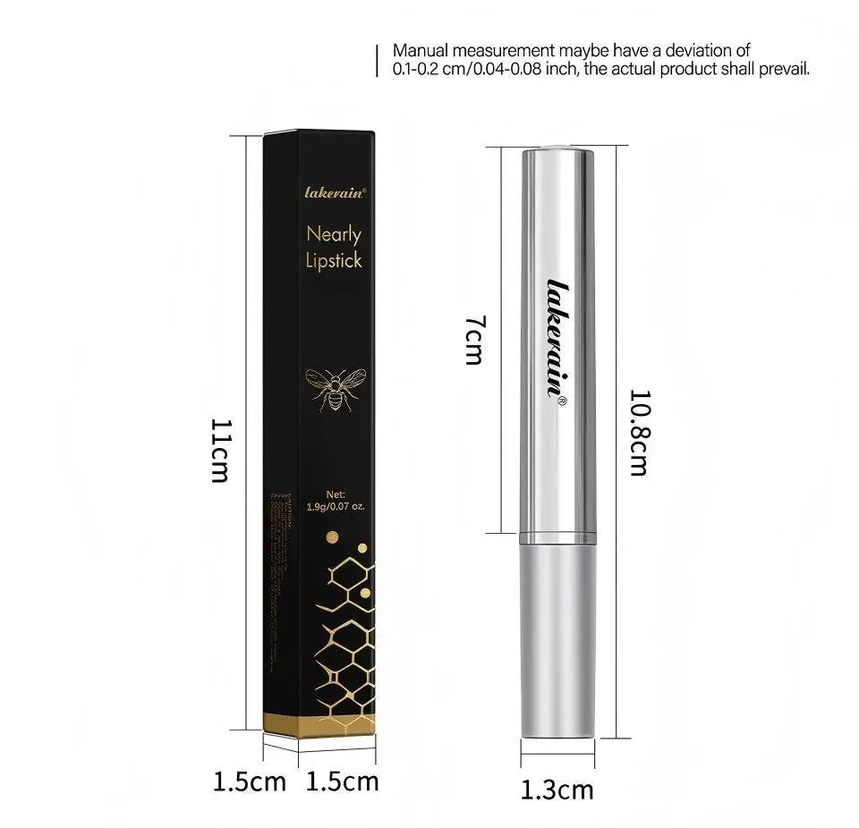 Honey Lipstick Tinted Lip Balm Lip Stain for All Skin Tones Moisturizing Nourishing Lipstick for Women Pack of Black & Pink