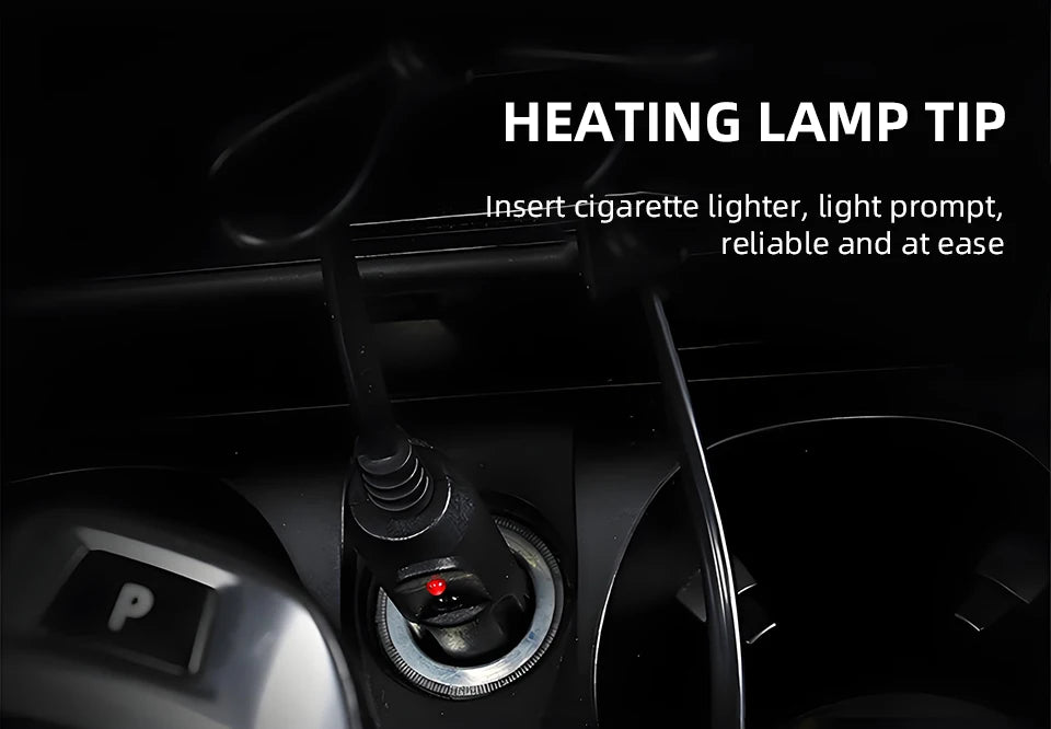 12V Heated Car Seat Cushion – Quilted, 2 Heat Settings