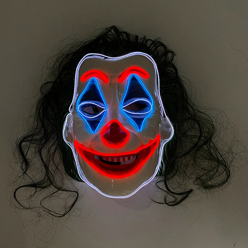 EL Light-Up Halloween Mask – 3 Lighting Modes