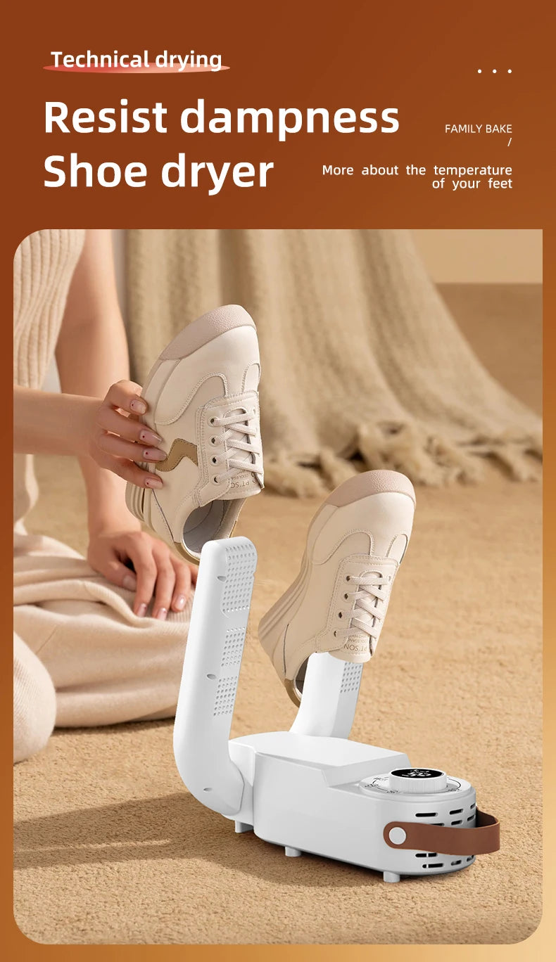 HOMEFISH Shoe Dryer with Timer – 220V EU Plug