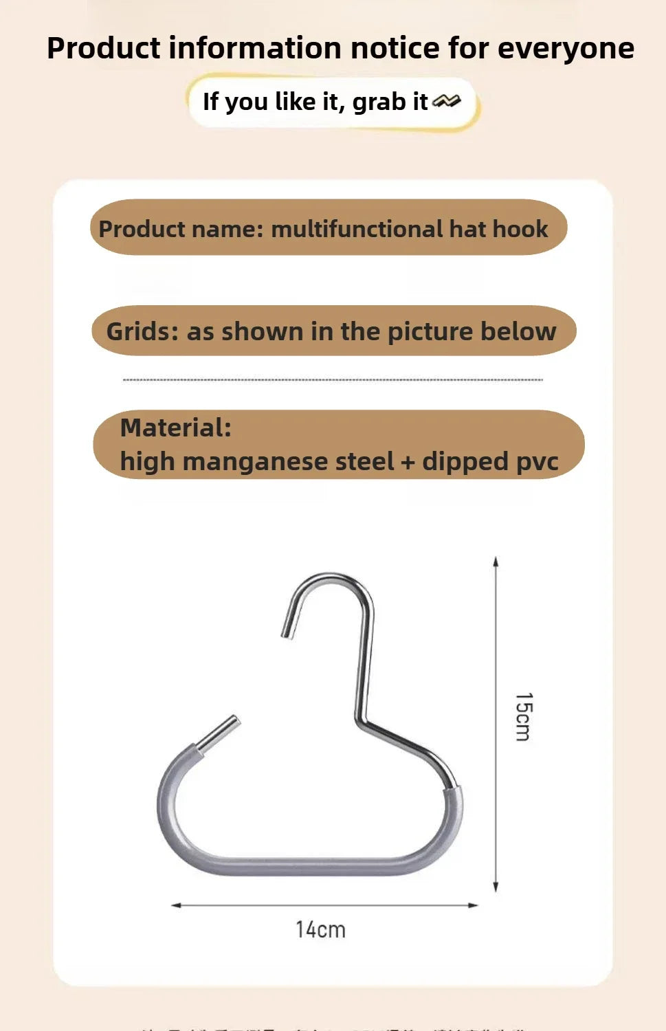 Ring Hanger for Hats, Scarves & Ties