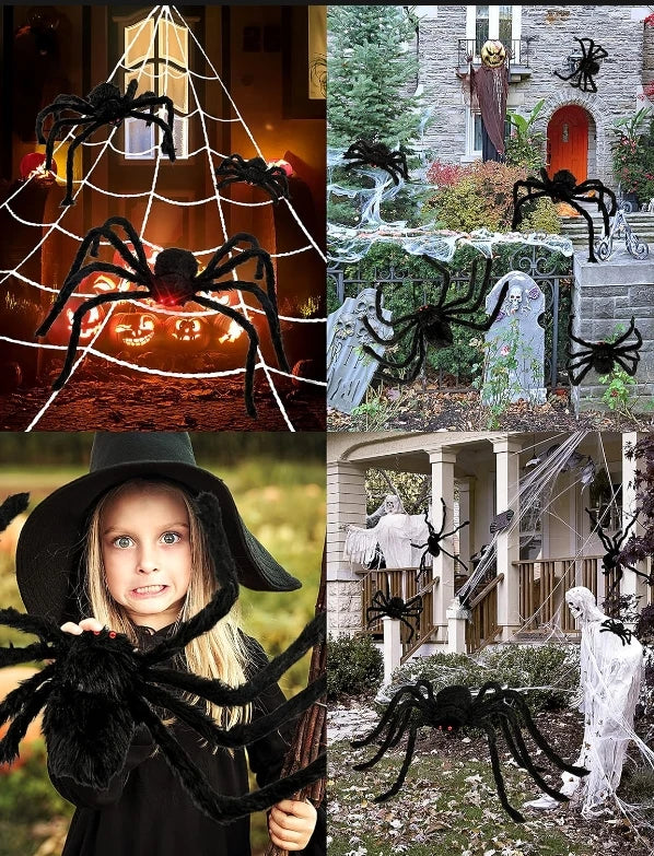 Halloween Spider & Web Decorations – Individual Options