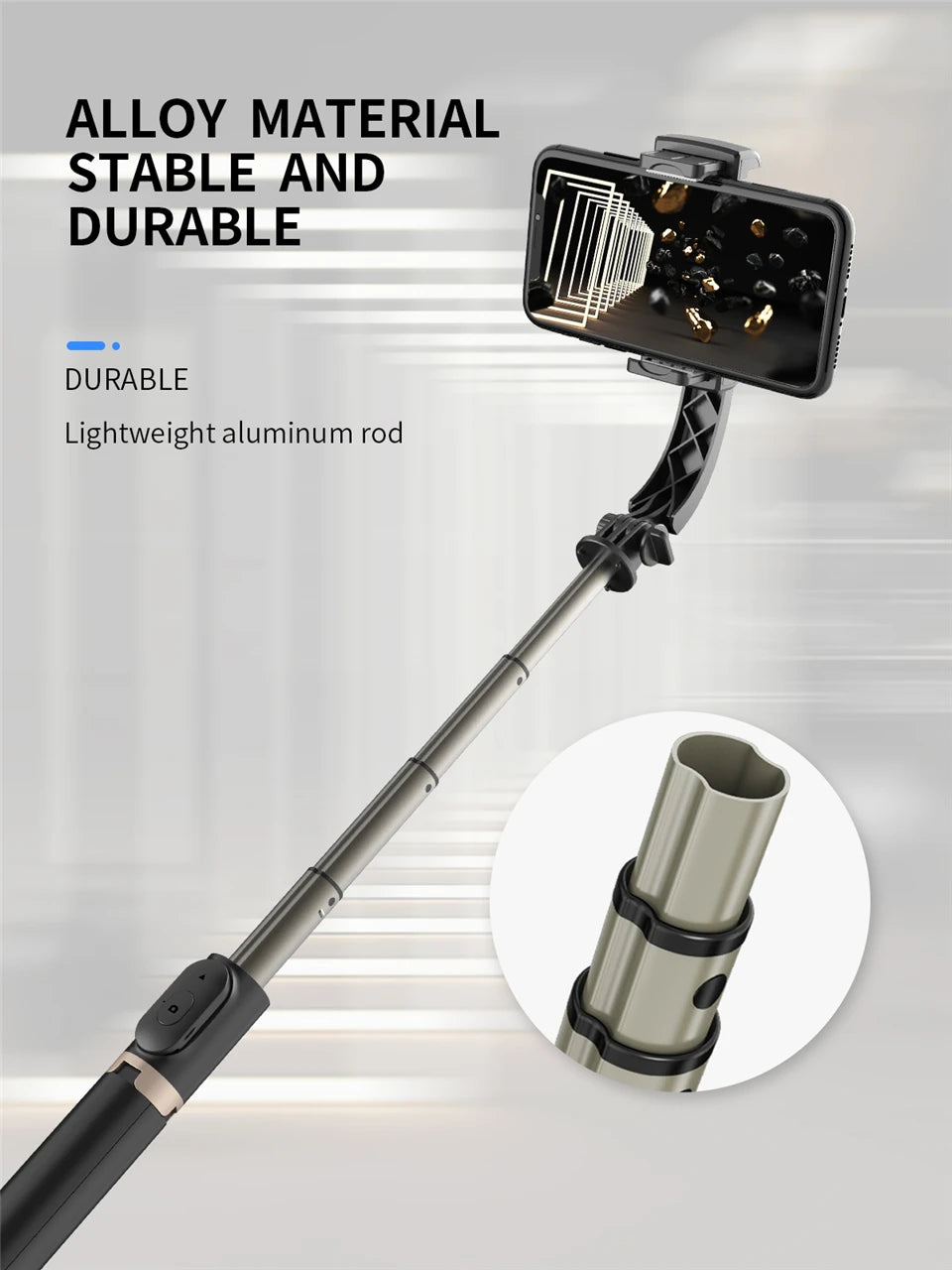 Q08 Smartphone Gimbal with Selfie Stick & Tripod