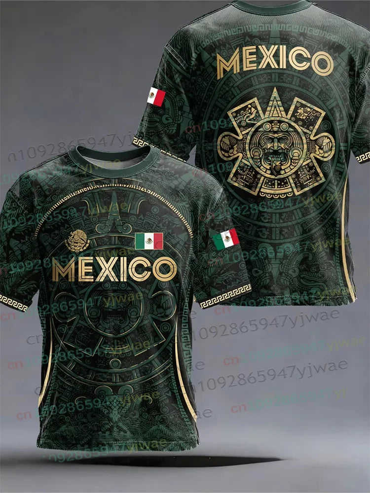 Mexico Special Youth Football Jersey Mens Women Casual Sport Breathable Top for Competition Training Tees Summer Men's Clothing