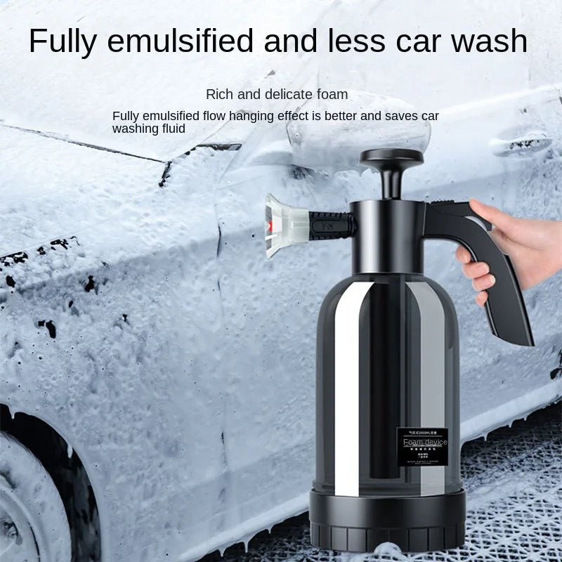2L Handheld Foam Sprayer for Car High Pressure Hand Pump  With Pressure Relief Valve Car Wash Spray Bottle Window Cleaning Tools