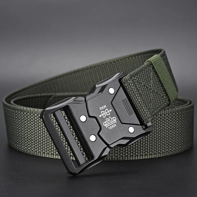 Unisex Tactical-Style Belt with Automatic Buckle