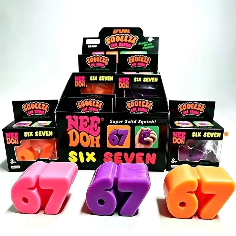 Hot Nee Doh 67 Squeeze Toy Soft Stress Relief Squeeze Sensory Toys Office Relaxation Toy Commemorate Gifts Birthday Party Favors