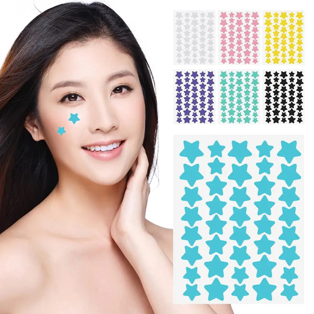 Star Acne Patches – Yellow Star-Shaped Hydrocolloid Pimple Dots, 40 Count, All Skin Types