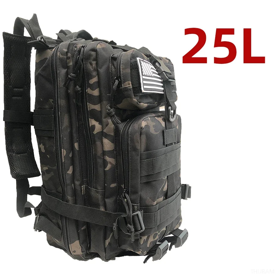 Tactical Backpack with MOLLE Webbing – 25L or 50L