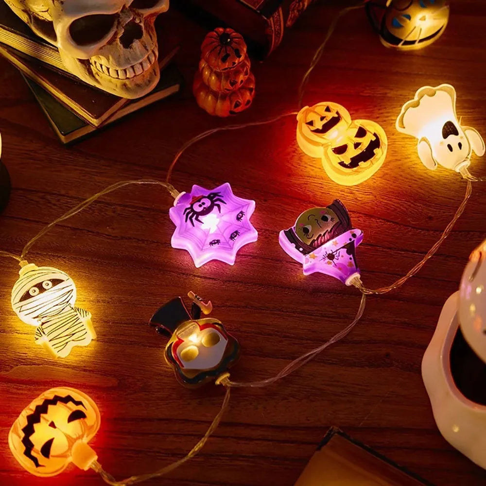 Halloween LED String Lights – Pumpkin, Ghost or Mixed Designs