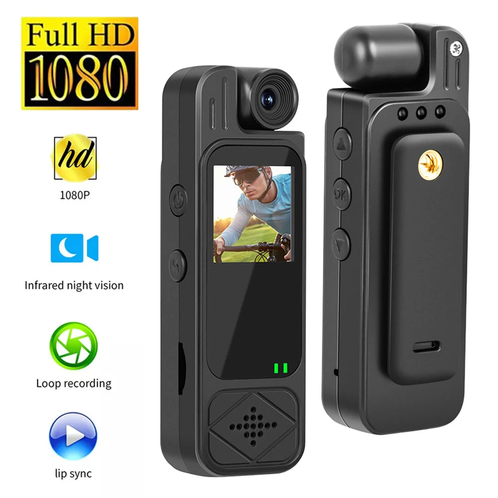 HD 1080P Camera 1.3inch Mini Action Camera Portable Small Digital Video Recorder Body Cam Infrared Night Vision Miniature Camcor