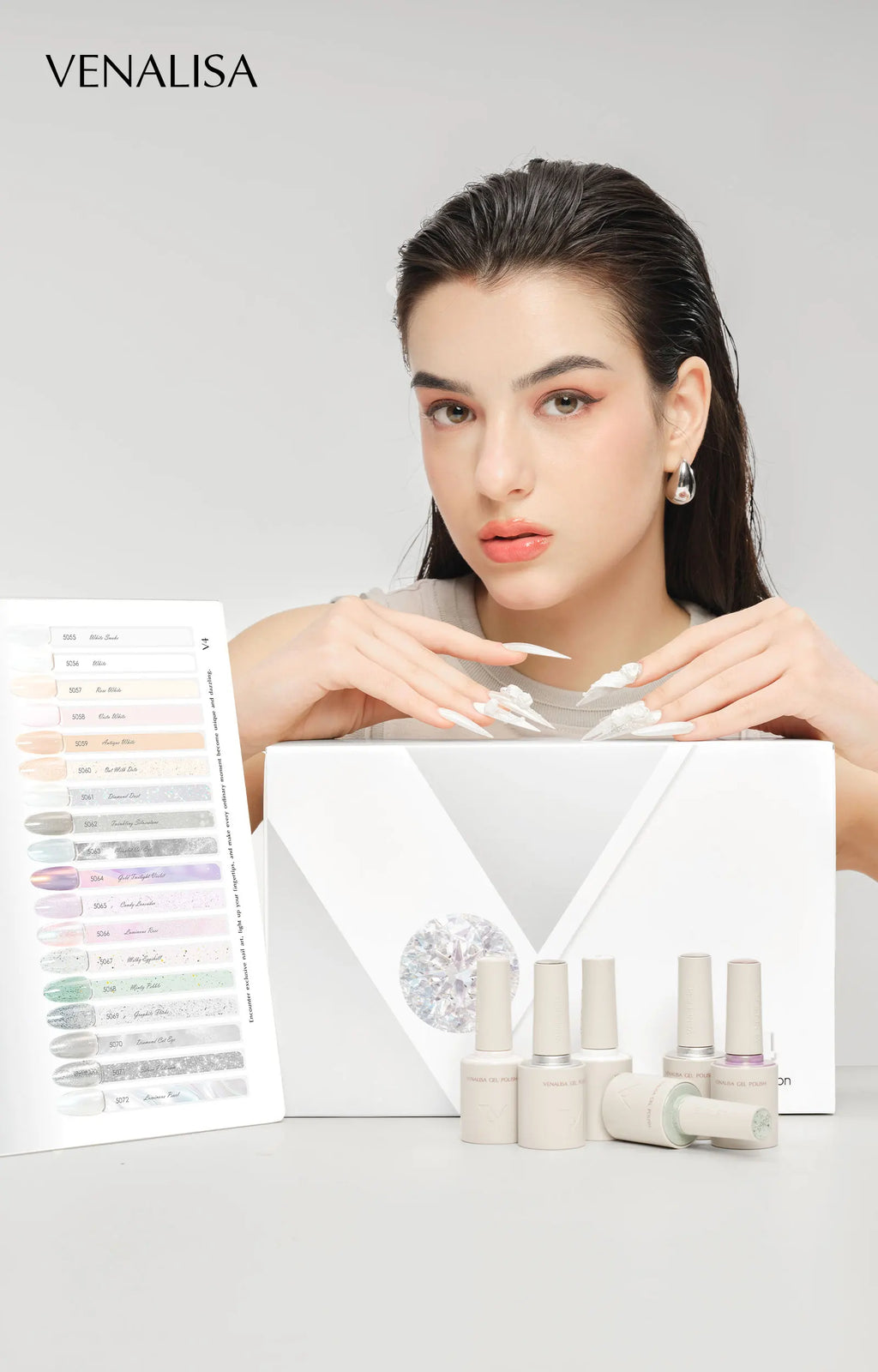 10ml VENALISA Nail Gel Polish HEMA TPO Free  Vegan Soak Off UV LED Gel Varnish Glossy Long Wear Diamond Top Semi Permanent Gel